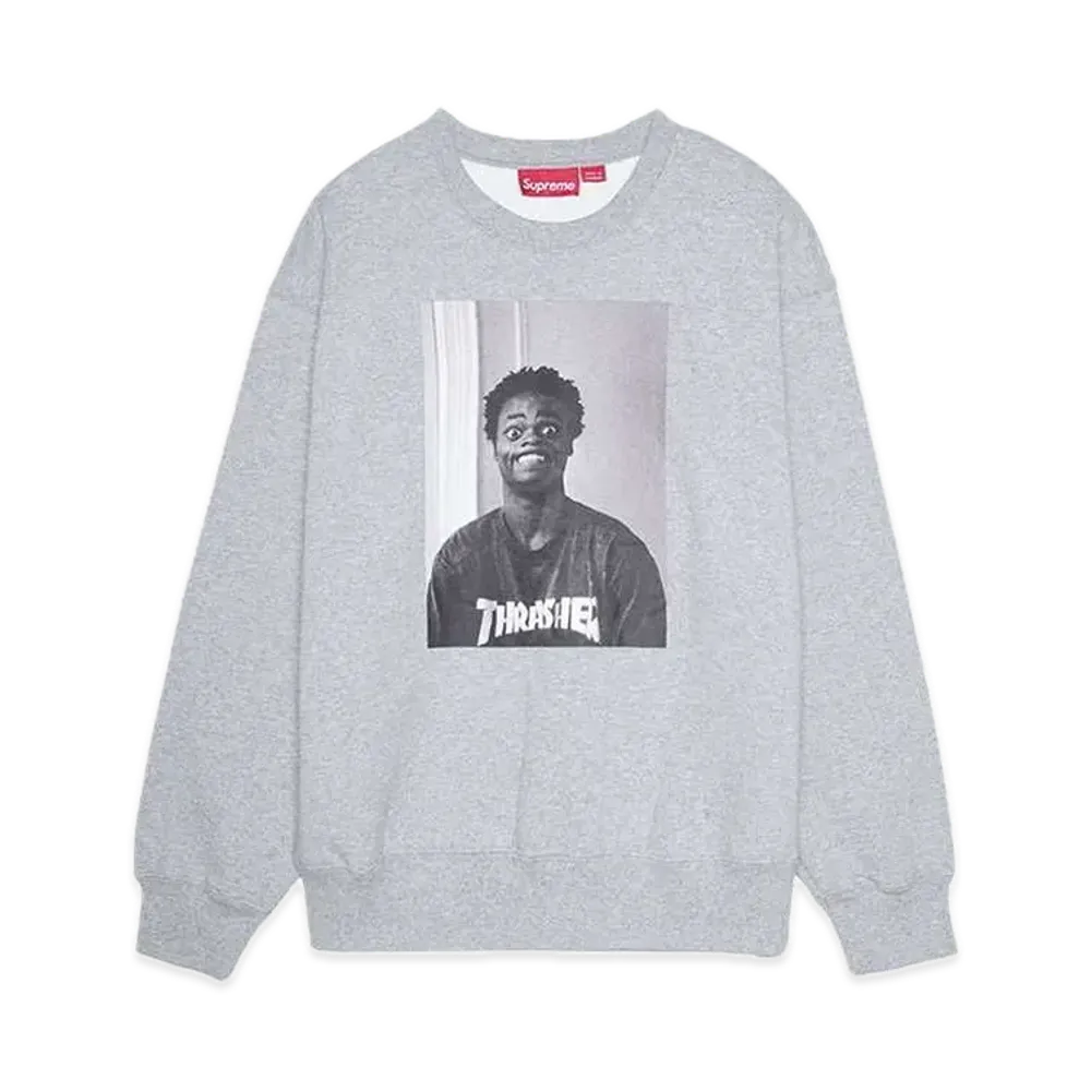 Supreme x Thrasher Crewneck "Heather Grey"