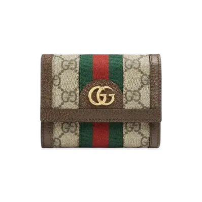 GUCCI Ophidia GG Petite Wallet "Beige/Ebony"