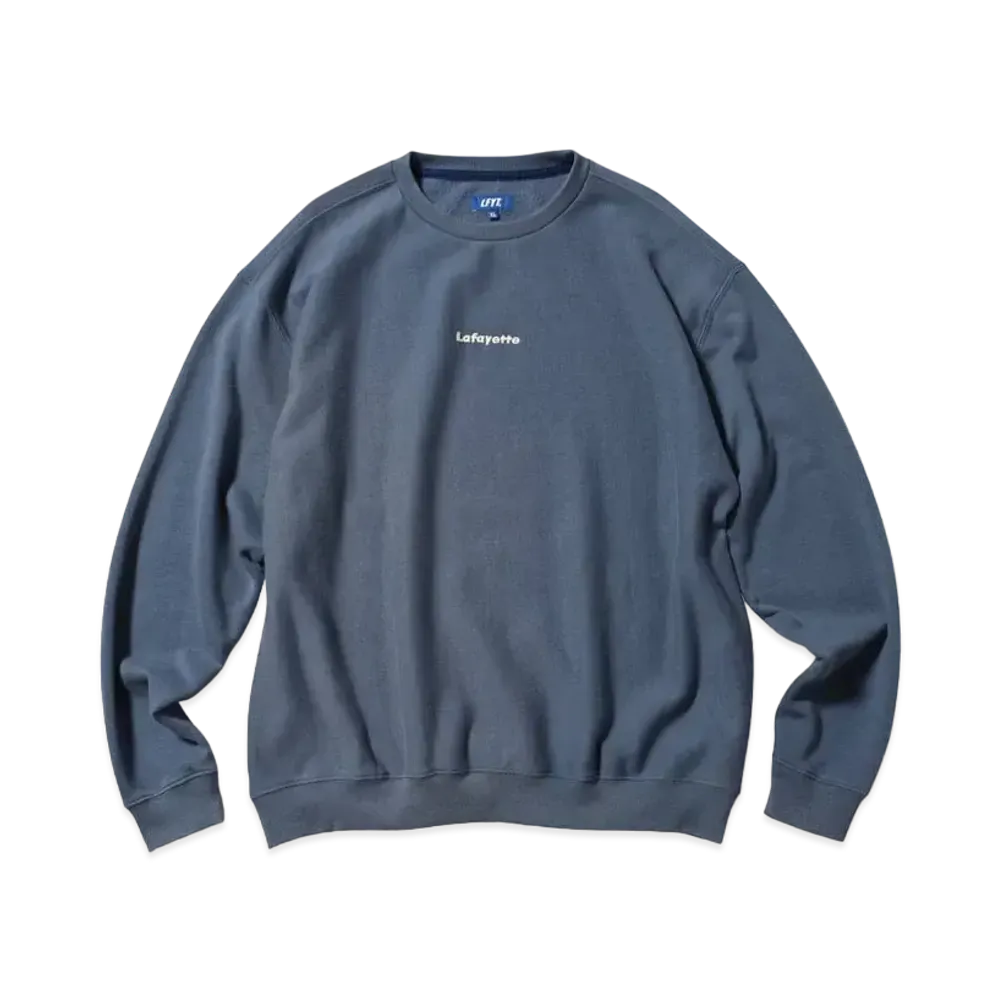 LFYT WORN OUT SMALL LOGO CREW SWEAT "BLUE"