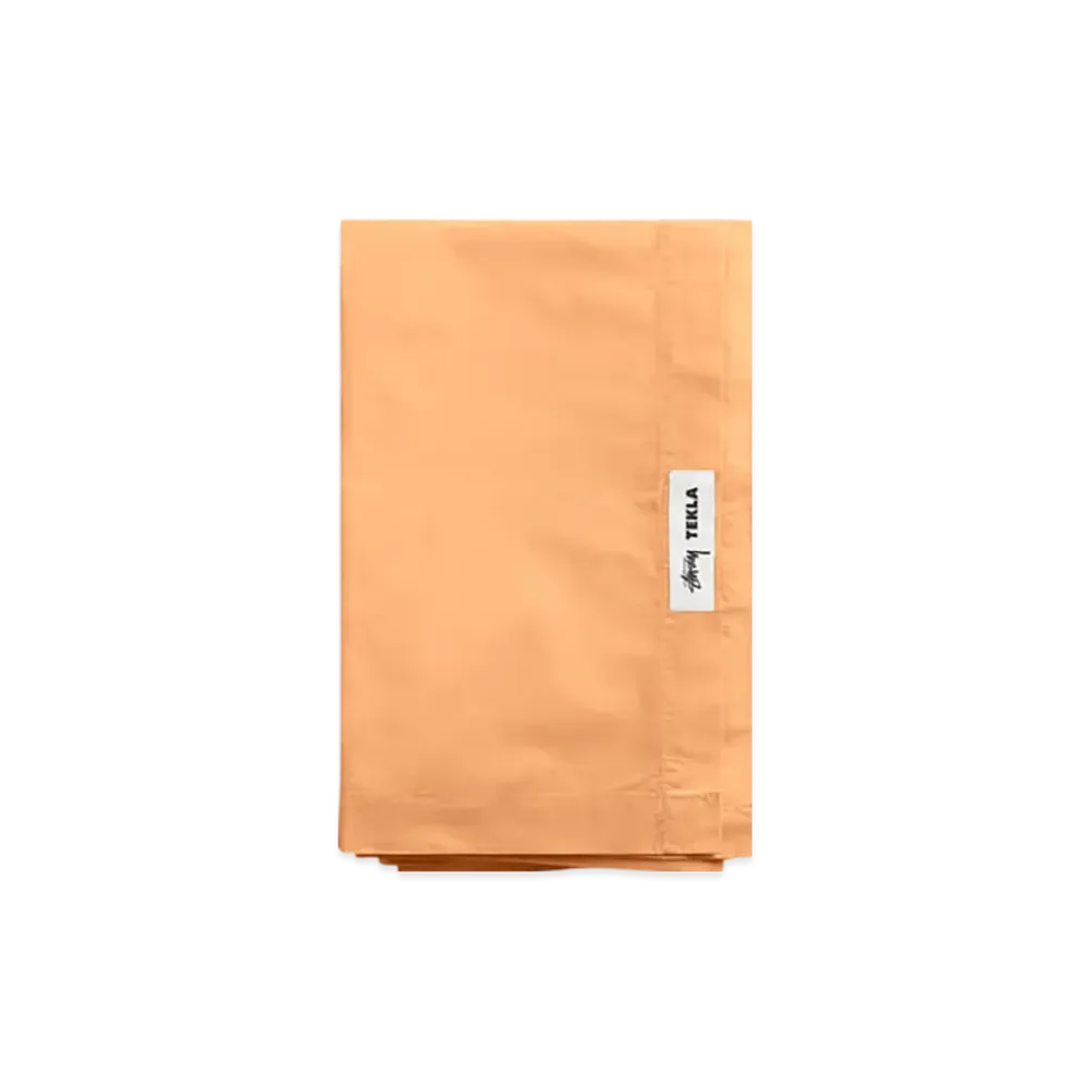 Stussy x Tekla Percale Flat Sheet Queen Size "Apricot"