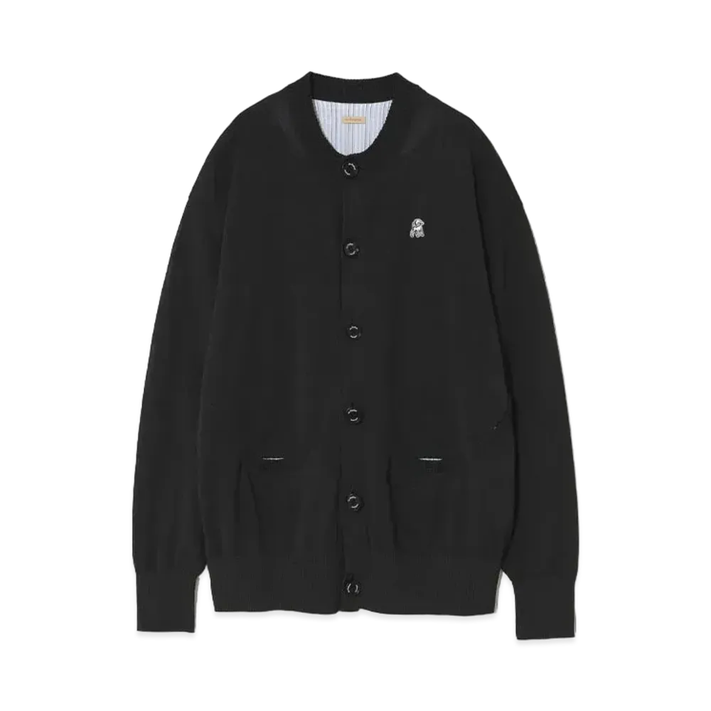 UNDERCOVER The Shepherd Japanese Paper Blend Polyester Knit Cardigan "Black"