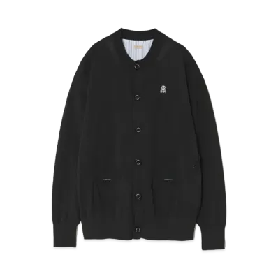 UNDERCOVER The Shepherd Japanese Paper Blend Polyester Knit Cardigan "Black"