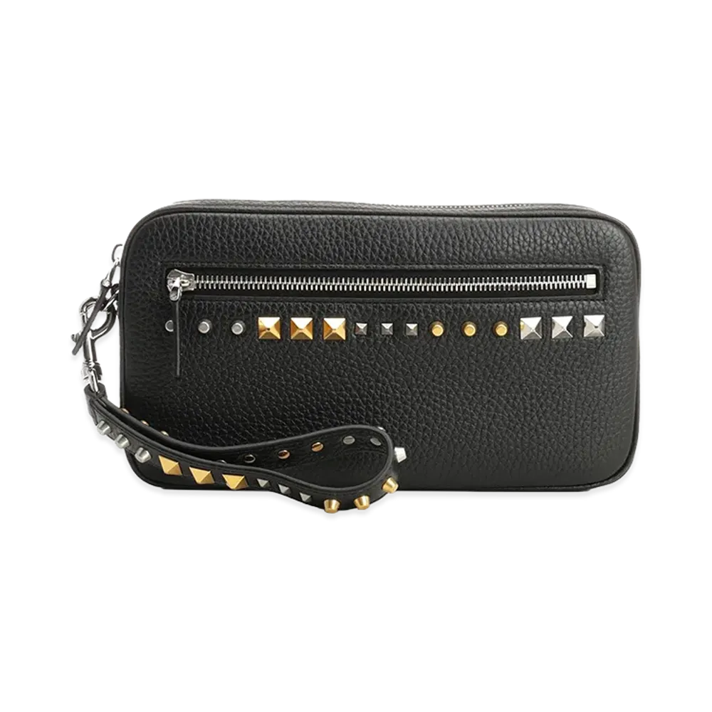 Valentino Garavani Leather Clutch Bag "Black"