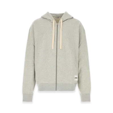 Jil Sander Melange Grey Cotton Sweatshirt "Grey"