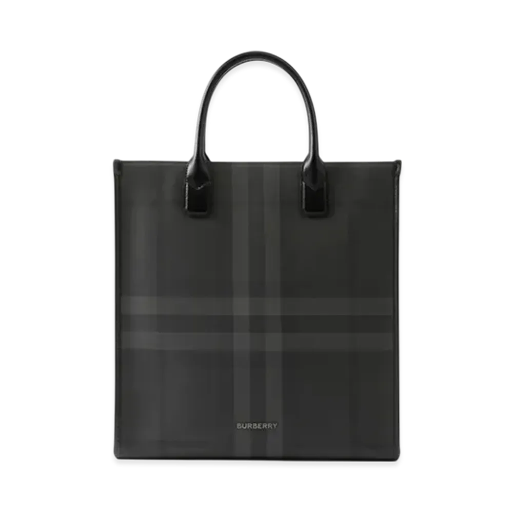 Burberry Slim Vertical Denny Tote "Charcoal"
