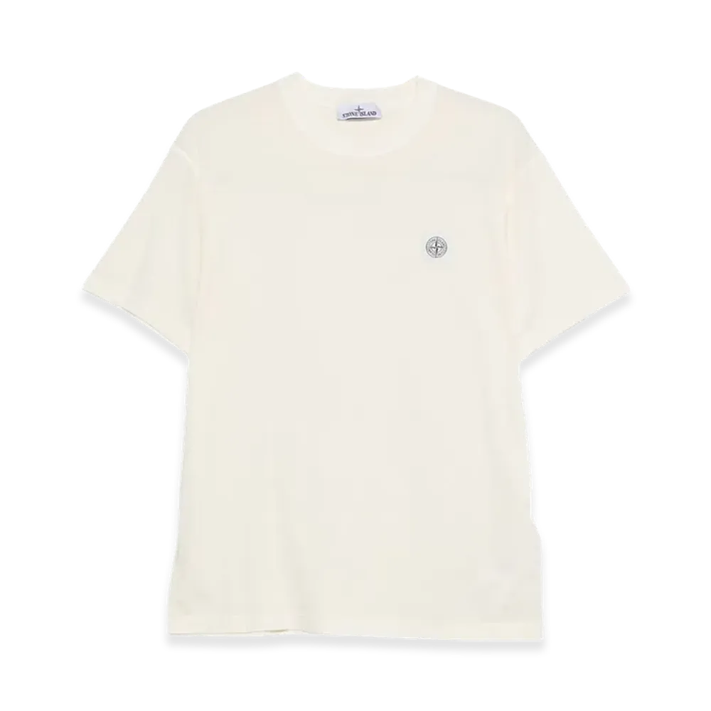 Stone Island Short-Sleeved T-Shirt In Organic Cotton Jersey "White"