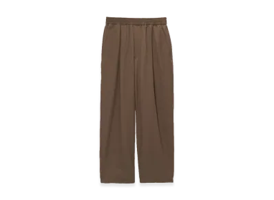 Graphpaper Fulled Wool Twill Wide Easy Pants "Brown"