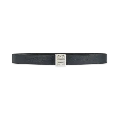 GIVENCHY 4G Reversible Belt In Leather "Black/Dark Blue"