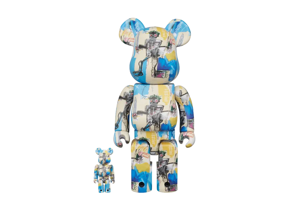 MEDICOM TOY "BEARBRICK" Jean-Michel Basquiat 12Th Ver. 100% & 400%