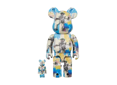 MEDICOM TOY "BEARBRICK" Jean-Michel Basquiat 12Th Ver. 100% & 400%