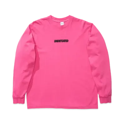 UNDEFEATED LOGO L/S TEE - 80087 "Pink"