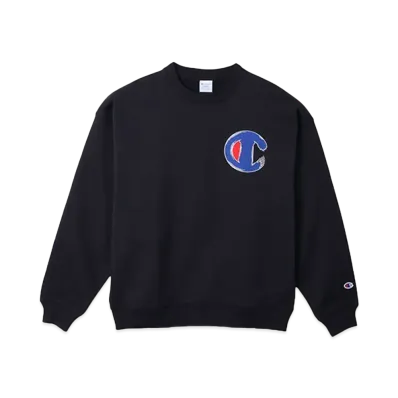 Champion x Sneakerwolf Crewneck Sweatshirt "BlackxRed"