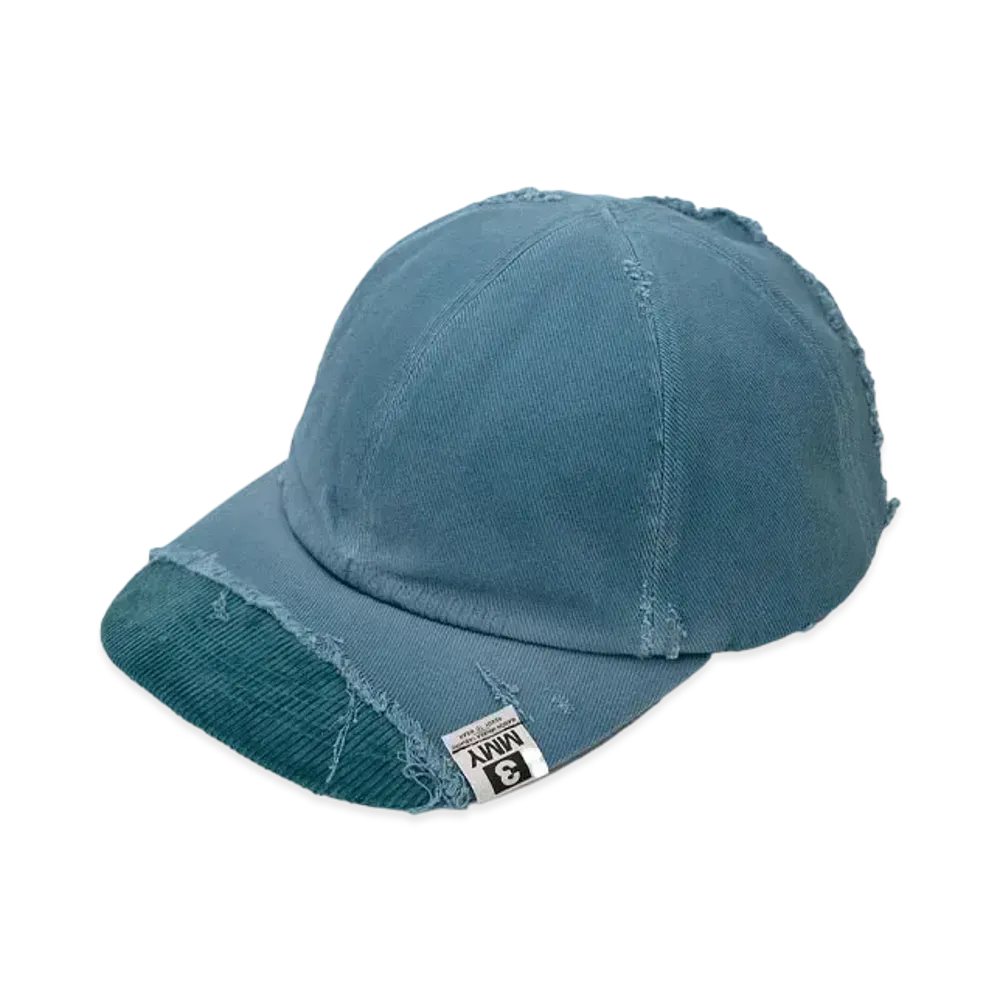 Maison MIHARA YASUHIRO Crushed Detail Cap "Blue"
