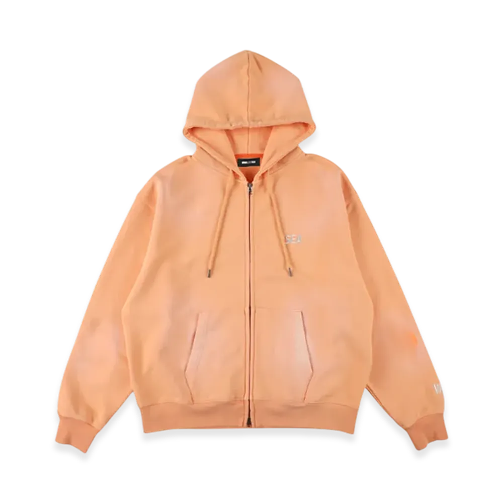 WIND AND SEA Sulfur Dyeing Logo Zip Sweatshirt "Orange"