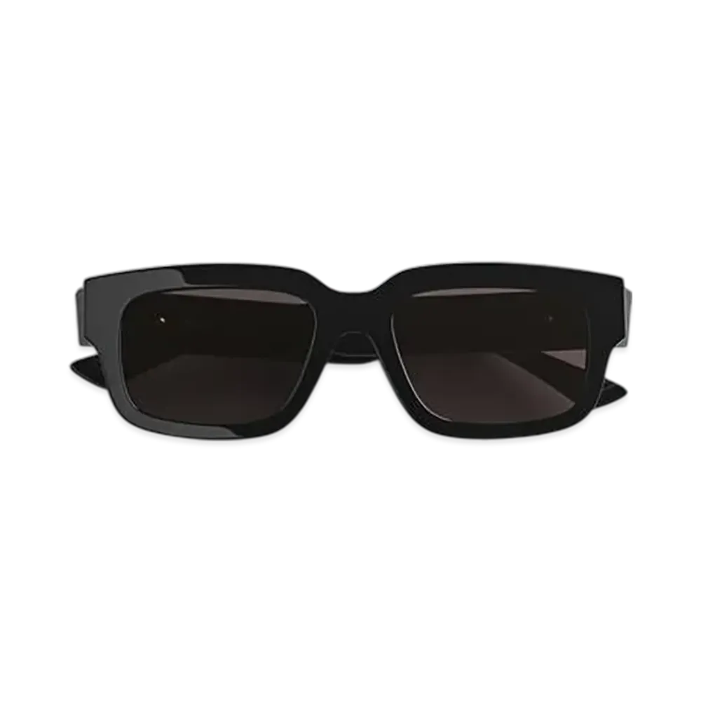 Bottega Veneta Ultrathin Squared Sunglasses "Black/Gray"