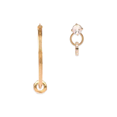 MIU MIU Crystal Pendant Earrings "Gold/Crystal"
