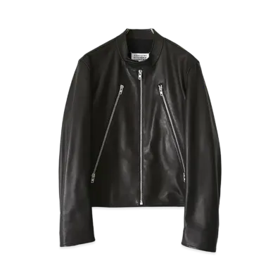 Maison Margiela 5 Zip Leather Jacket "Black"
