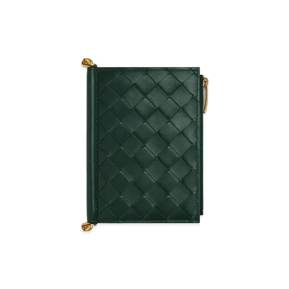 Bottega Veneta Solstice Medium Bi-Fold Wallet "Emerald Green"