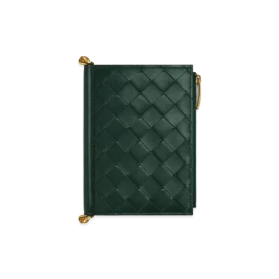 Bottega Veneta Solstice Medium Bi-Fold Wallet "Emerald Green"