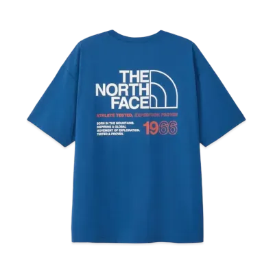 The North Face Short Sleeve ES 66 Logo Wide Tee "Mountain Blue"
