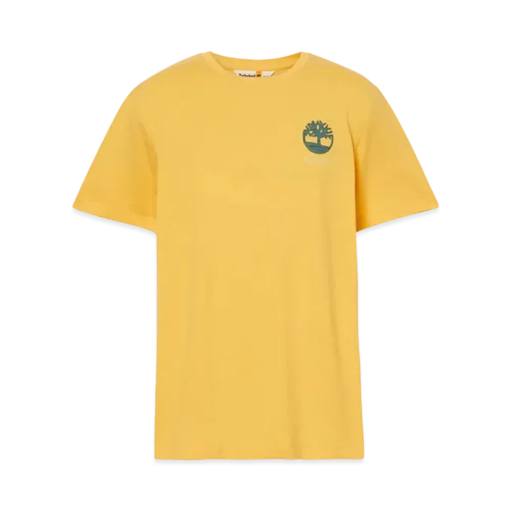 Timberland Men's Short Sleeve Back Graphic Tee "Mimosa"