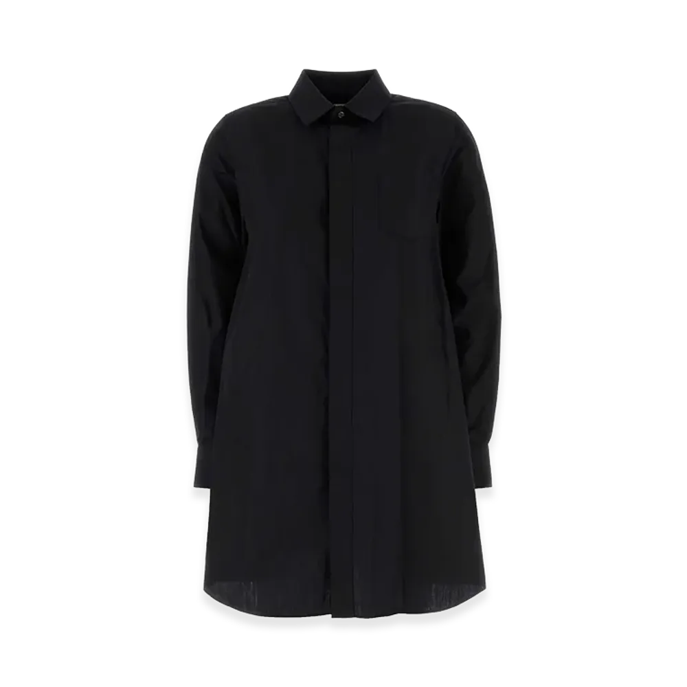 sacai Women's Poplin Shirt Dress "Black"