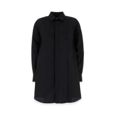 sacai Women's Poplin Shirt Dress "Black"