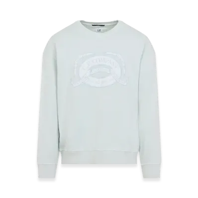 C.P. Company Cotton Sweatshirt "Misty Blue"