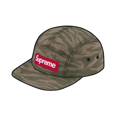 Supreme Tiger Camo Ripstop Camp Cap "Olive"