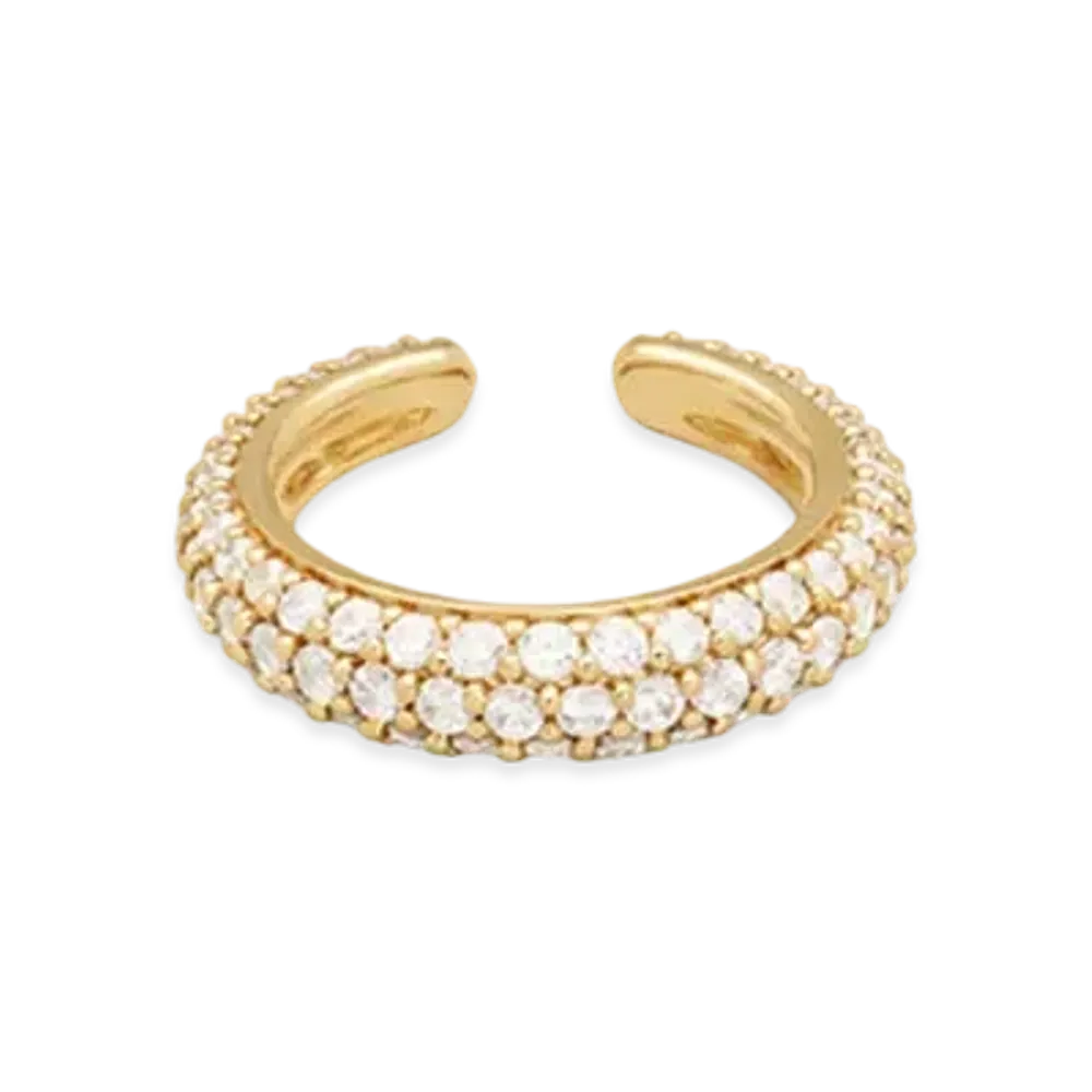 TOMWOOD Ear Cuff Slim Zirconia "Gold"