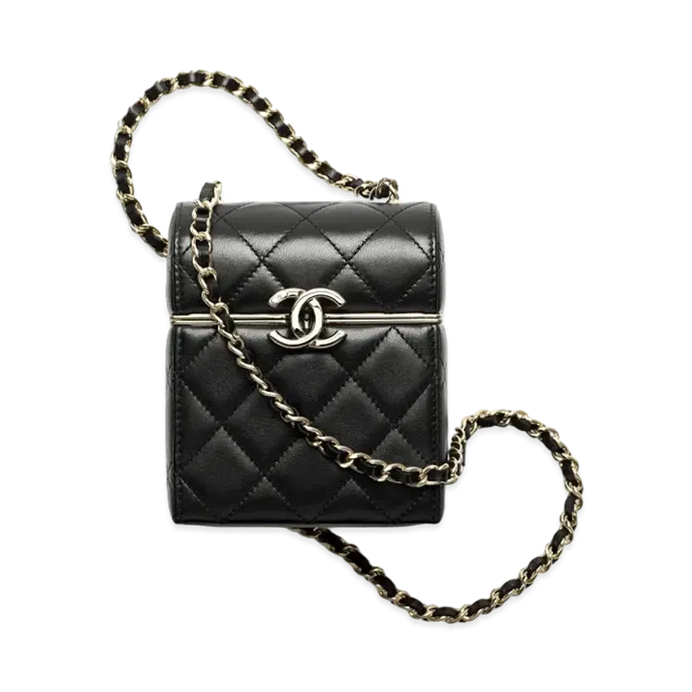 CHANEL Small Chain Porch Lambskin "Black"