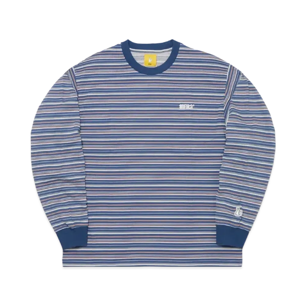 FR2 Retro Striped Longsleeve T-shirt "Blue"