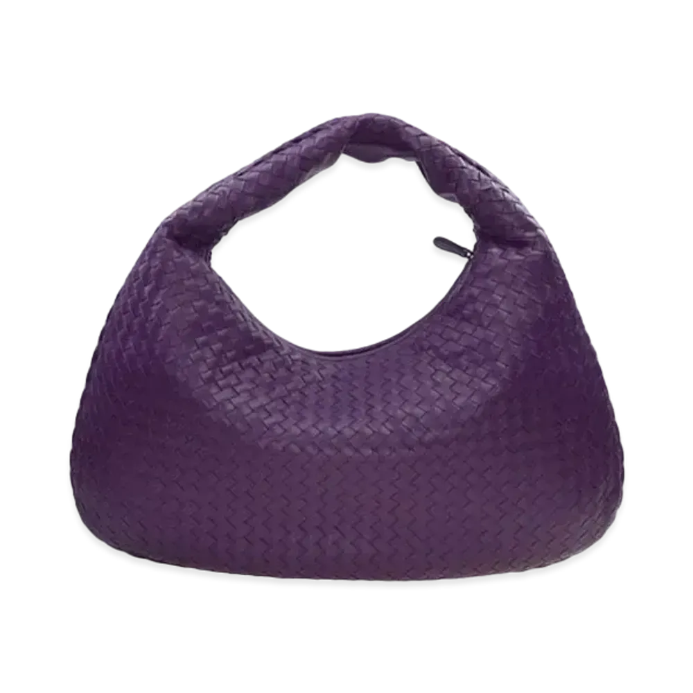 Bottega Veneta Lambskin Hand Bag "Purple"