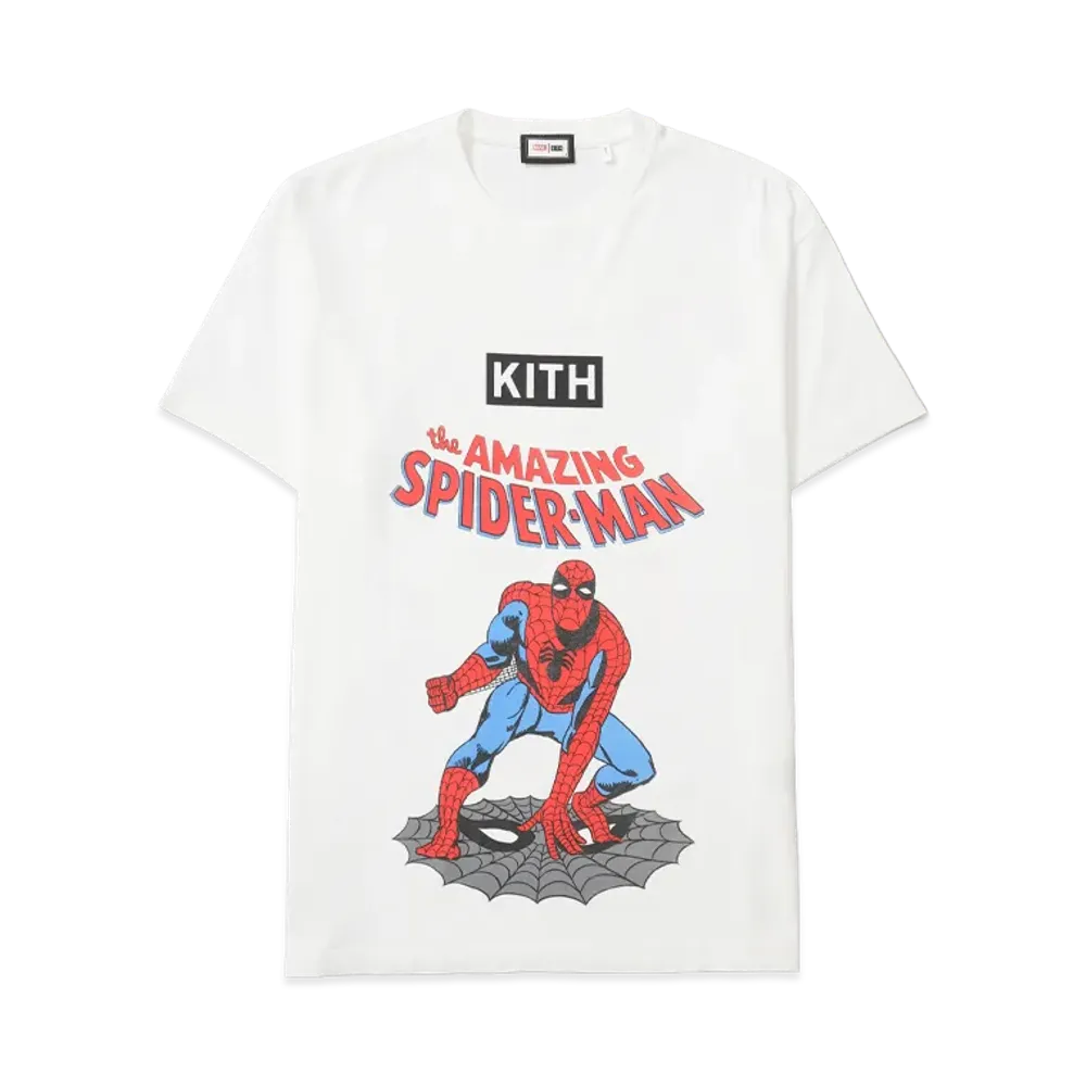 Marvel x Kith Spider-Man Allies Vintage Tee "White"