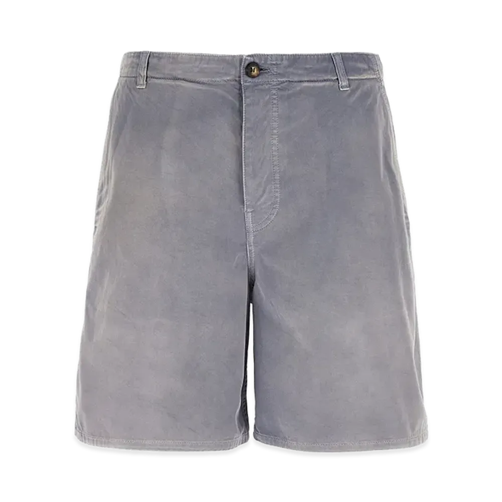 PRADA Gabardine Bermuda Shorts "Grey"