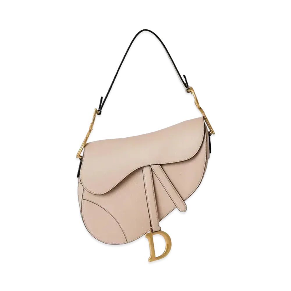 Dior Saddle Bag Strap Grained Calfskin "Caramel Beige"