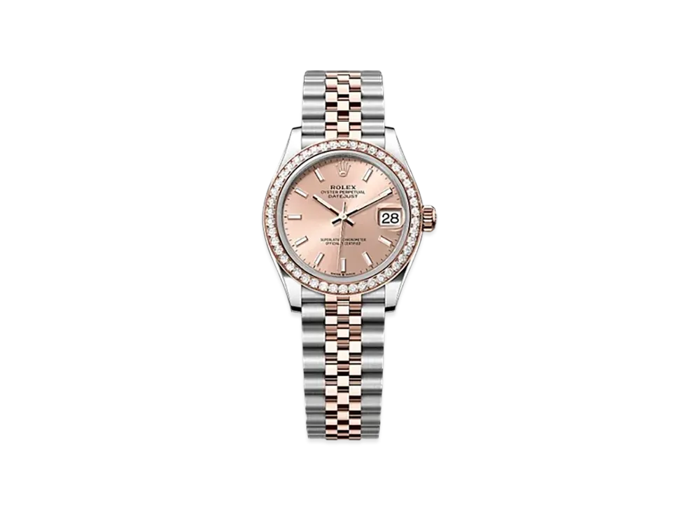 ROLEX Datejust 31mm Oystersteel & Everose Gold Diamond 278381RBR "Rose-colour"