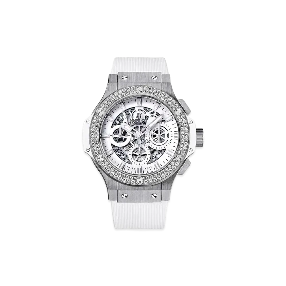 HUBLOT Big Bang AeroBang All White Diamonds 44mm