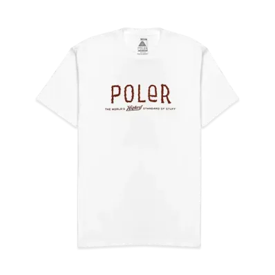 POLeR Hooley Front Logo SS Tee "White"