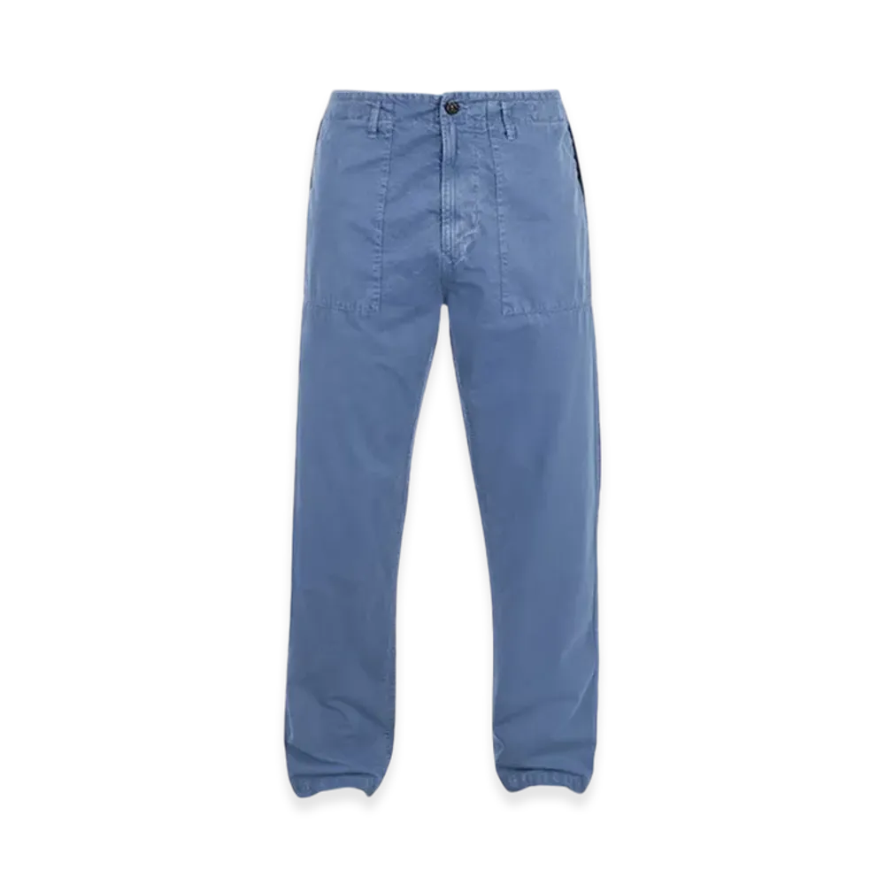 Stone Island 312WA Old Treatment Regular Fit Fatigue Pants - 24SS "Avio Blue"