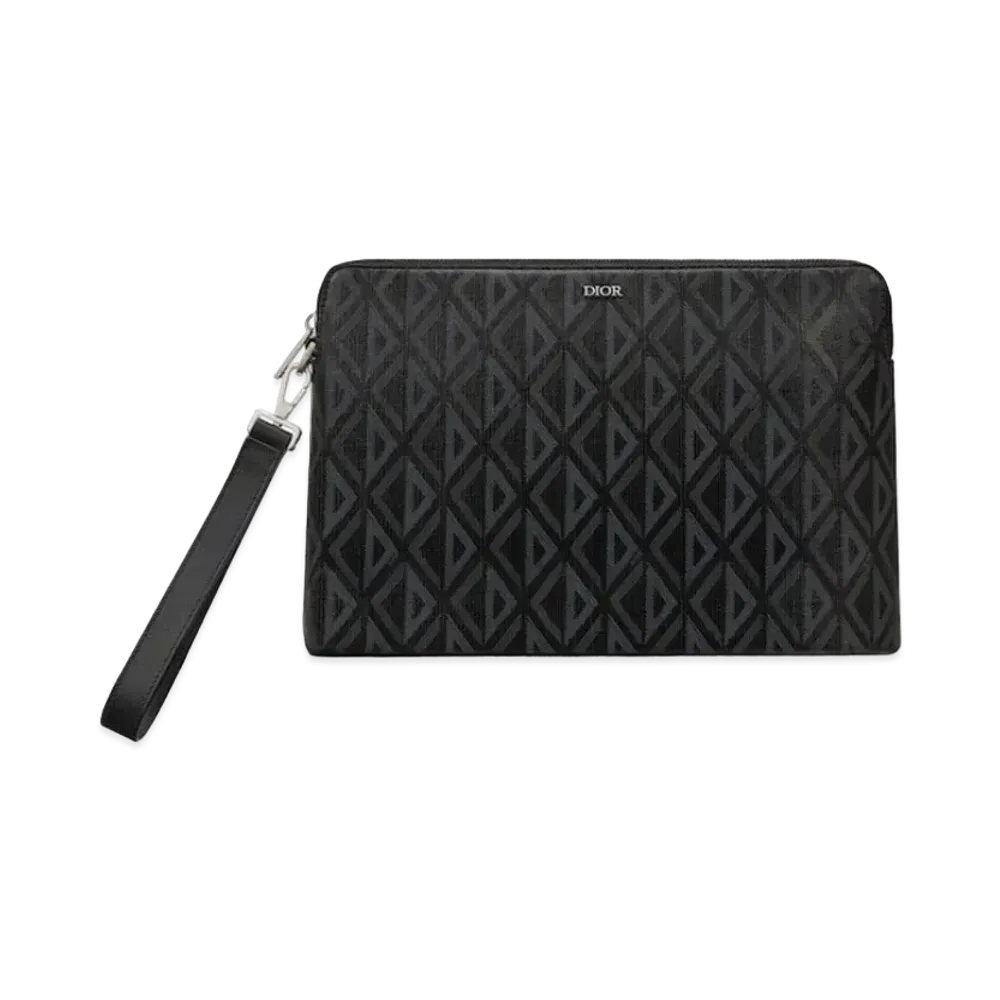 Dior Pouch CD Diamond Canvas "Black"