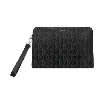 Dior Pouch CD Diamond Canvas "Black"