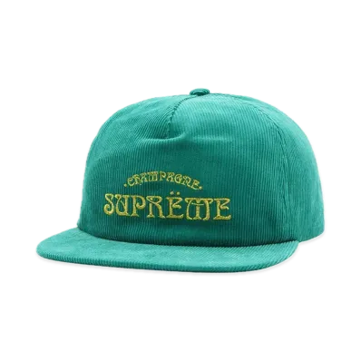 Supreme Champagne Corduroy 5-Panel "Green"