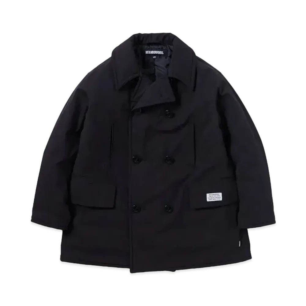 NEIGHBORHOOD Puff Pea Coat . CN "Black"