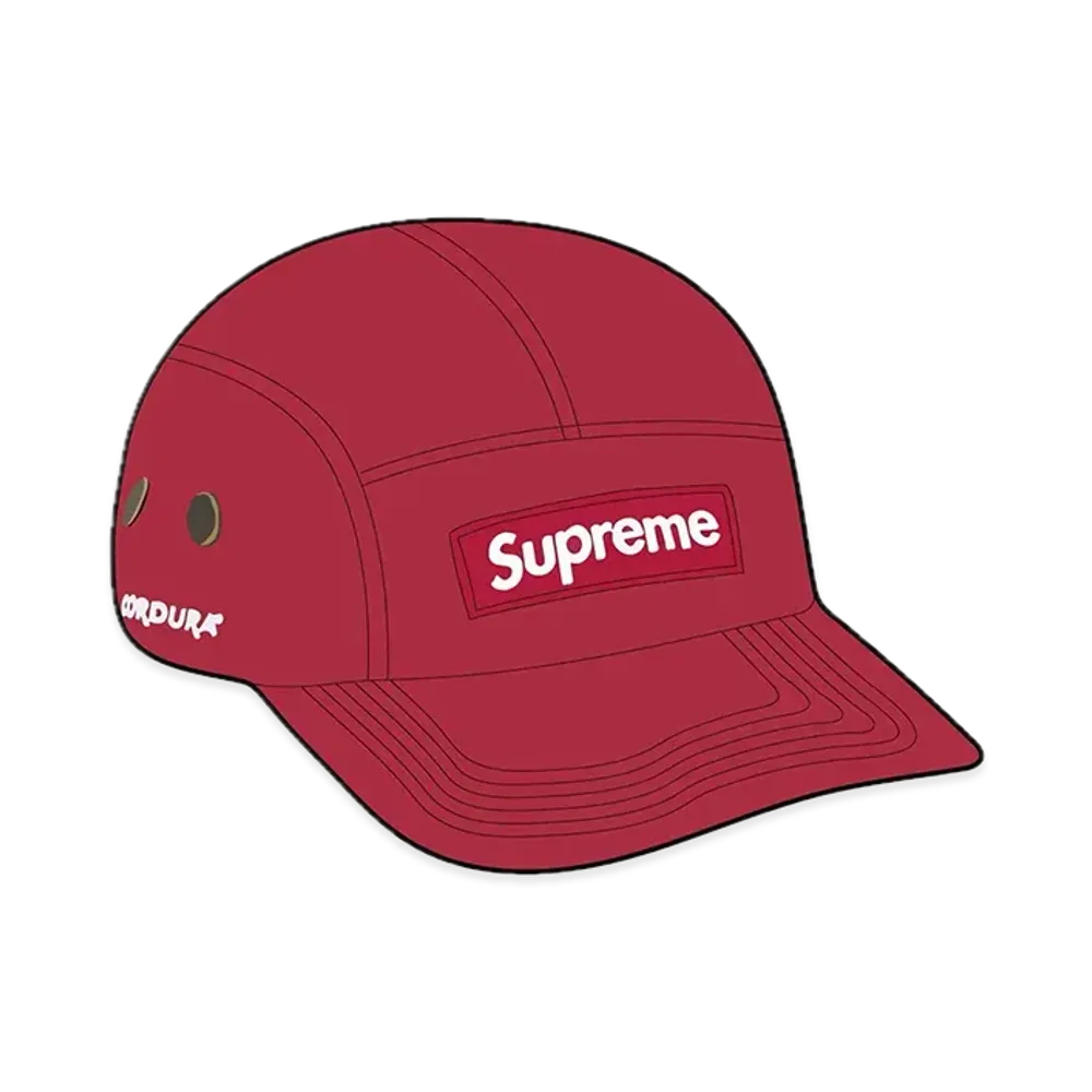 Supreme Brushed Cordura Camp Cap "Burgundy"