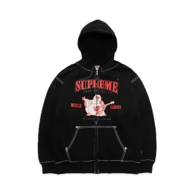 Supreme x True Religion Zip Up Hooded Sweatshirt "Black"