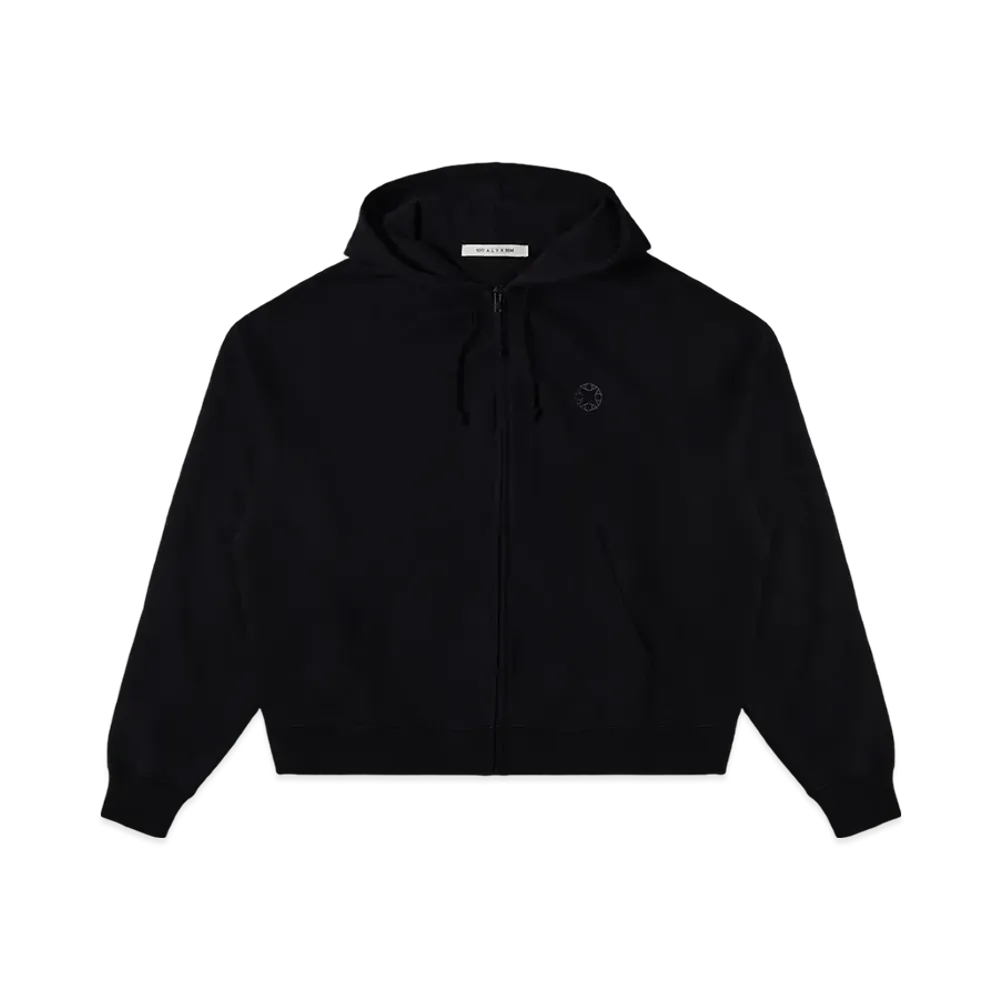 1017 ALYX 9SM Boxy Zip-Up Hoodie "Black"