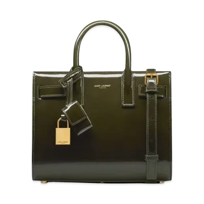 Saint Laurent Women's Bag Sac De Jour Nano "Green"