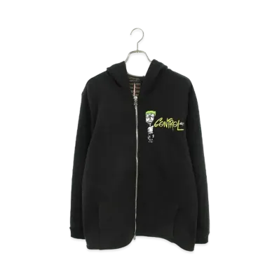 Chrome Hearts PPO BEAWARE HD Logo Embroidery Zip Up Hoodie "Black"