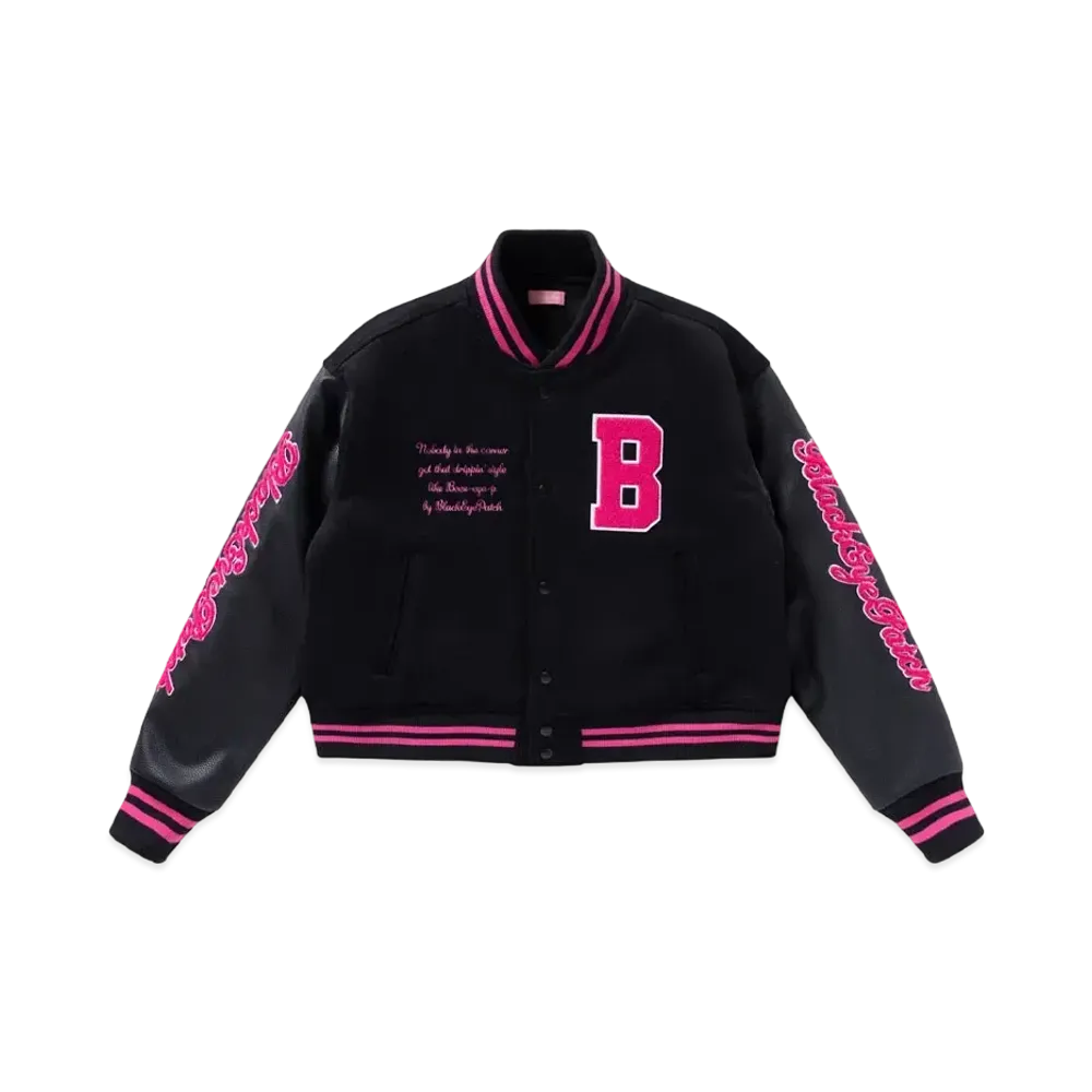 Blackeyepatch Big B Varsity Jacket "Pink"